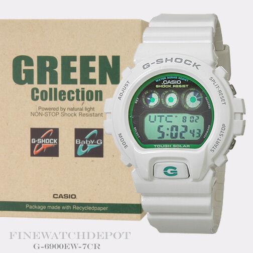 Casio G-shock Men`s Green Collection Solar Power Digi-watch G-6900EW-7