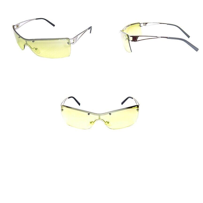 Arnette Ledge Italian Sunglasses 3013 507/52 Silver Frame with Yellow Lenses