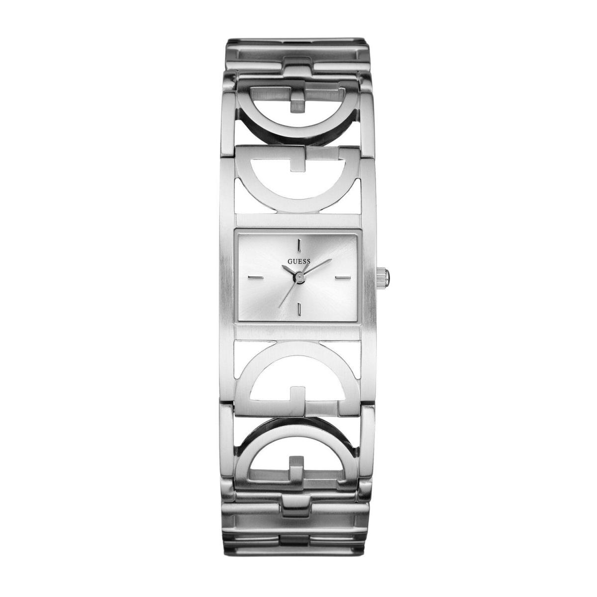 Guess Silver Tone Dial + G Logo Steel Bracelet Band Womens WATCH-U95143L1-NEW