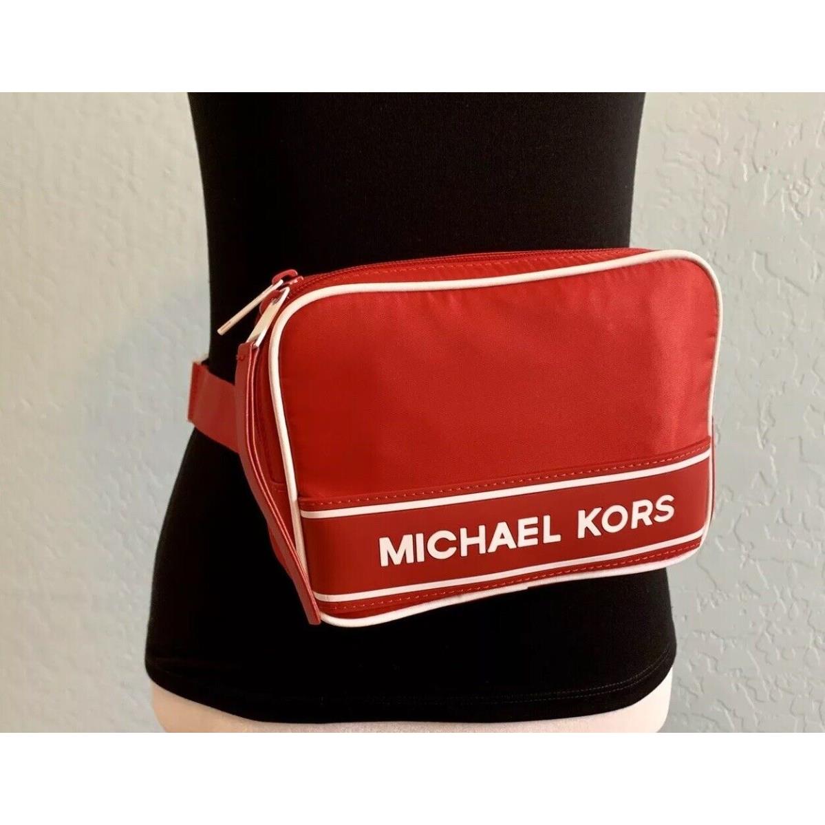 red michael kors fanny pack