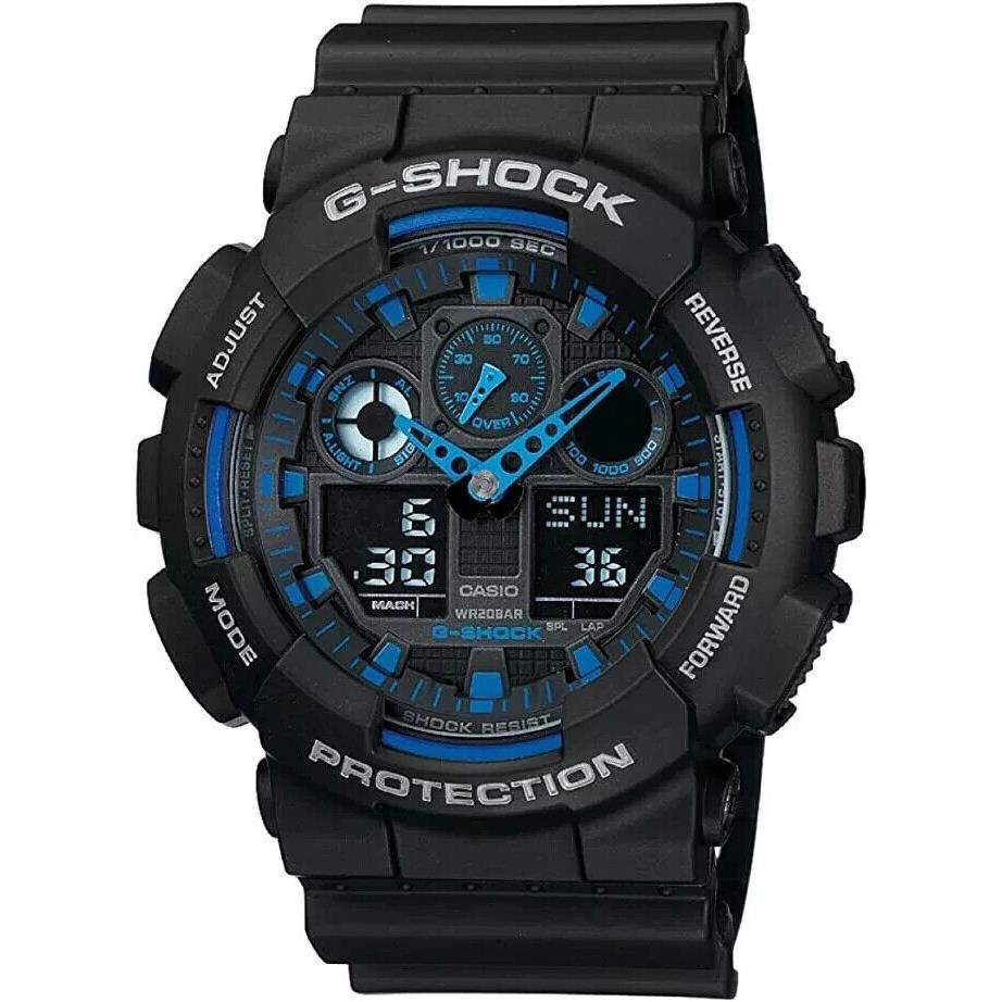 Casio Men`s G-shock Analog Digital Black Quartz Watch - GA-100-1A2DR