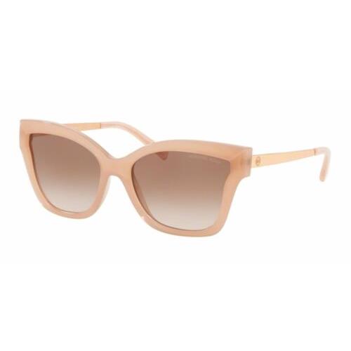 Michael Kors sunglasses BARBADOS - Milky Pink Injected Frame, Brown Peach Gradient Lens