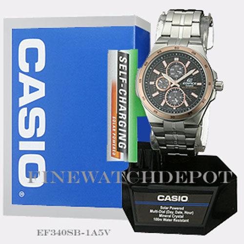 Casio Edifice Men`s Casual Watch EF-340SB-1A5VCF