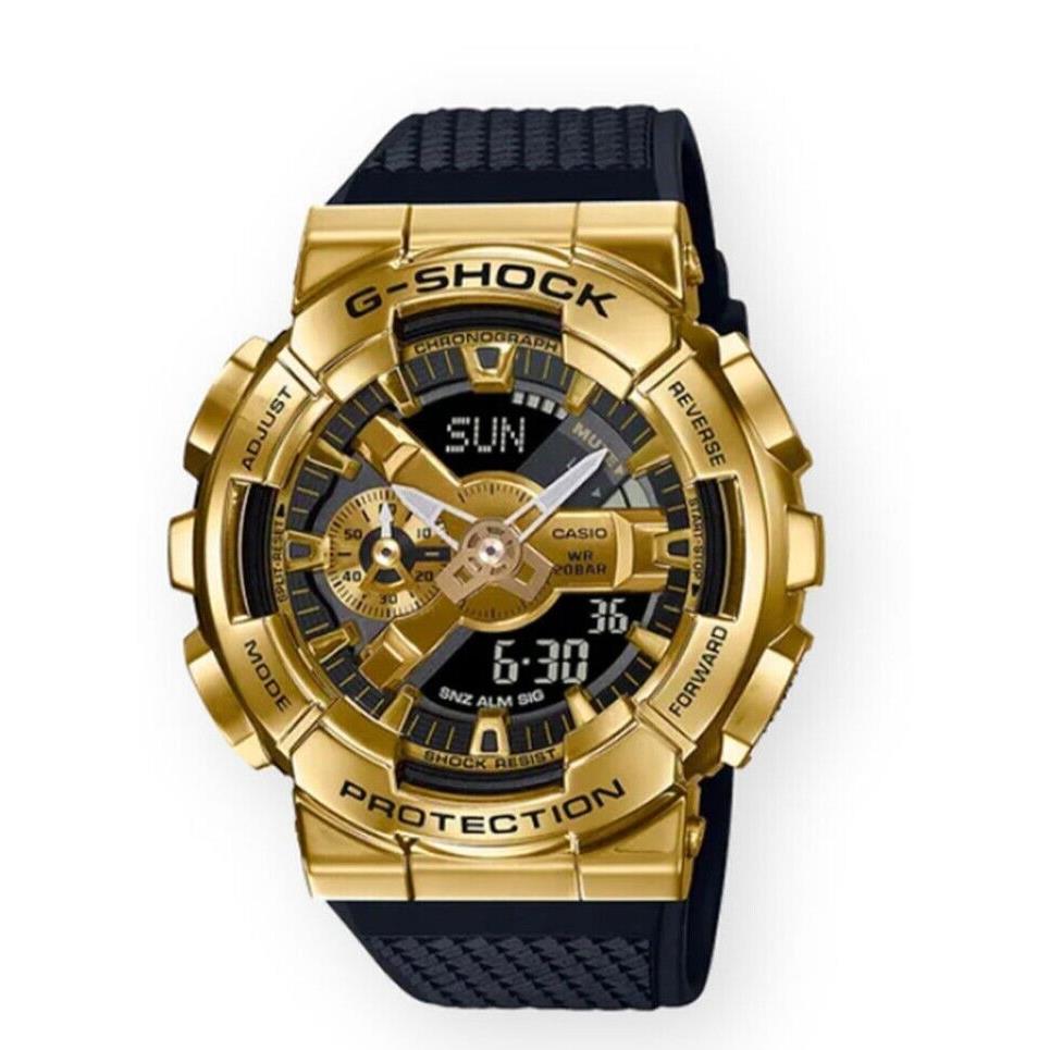 Casio G-shock GM110G-1A9 Analog-digital Shock Resistant Gold Bezel Watch