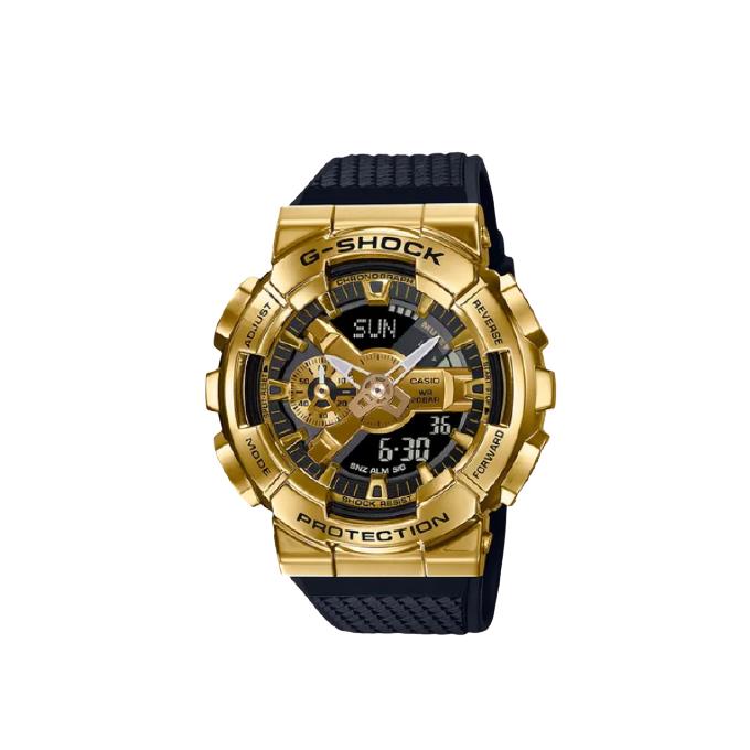 Casio G-shock Analog-digital Shock Resistant Gold Bezel Men`s Watch GM110G-1A9