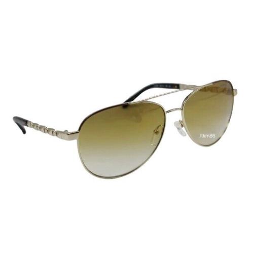 Michael Kors San Juan MK1047-10146E Light Gold / Gold Grad Flash Sunglasses