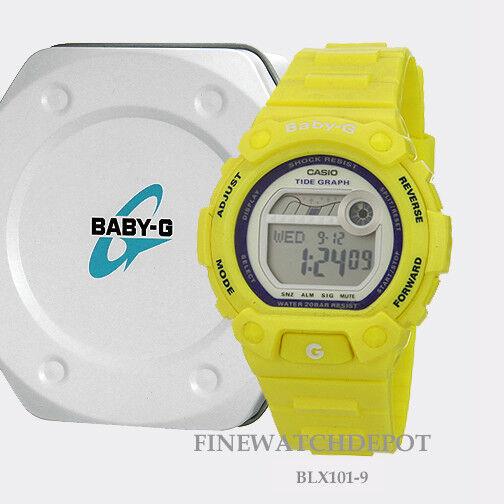 Casio Baby-g Womes G-lide Series Yellow Digital Watch BLX101-9