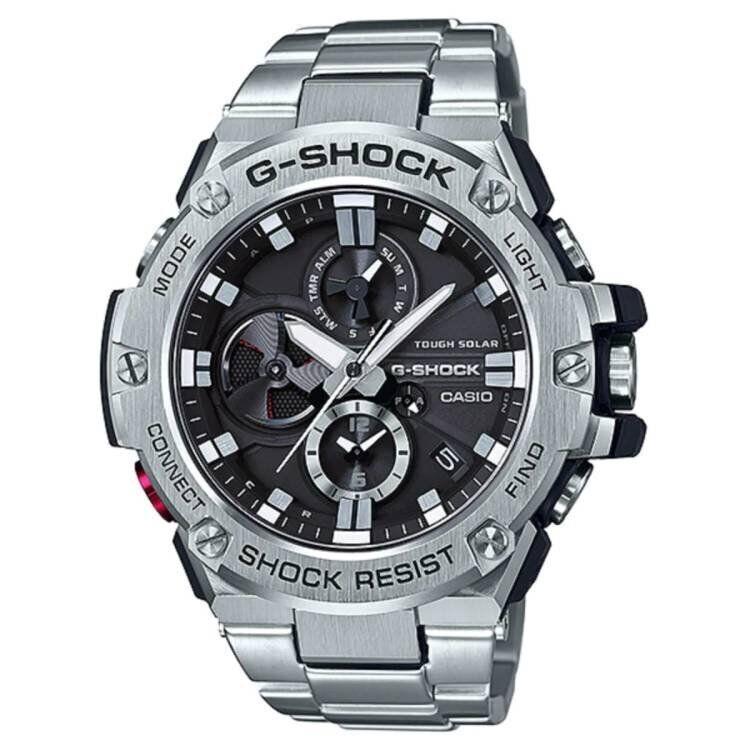 Casio GST-B100D-1A G-shock Bluetooth Stainless Steel Regular