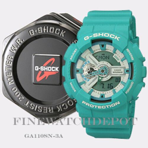 Casio G-shock Men`s X Large Teal Digital Watch GA110SN-3A