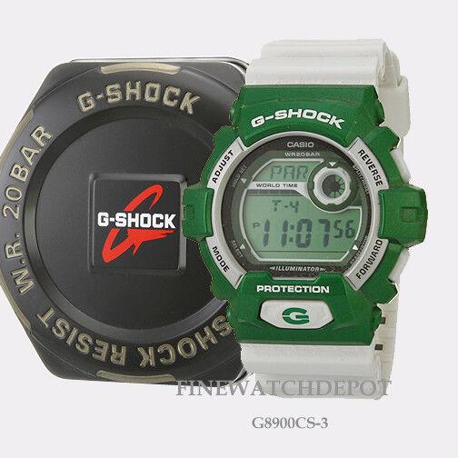 Casio G-shock Crazy Color Green Case Digital Men`s Watch G8900CS-3