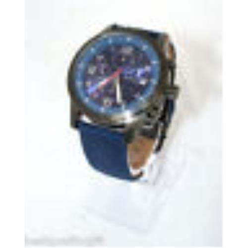 Guess Navy Canvas Band w/ Blue Multi-function Dial Men`s WATCH-W12632G2