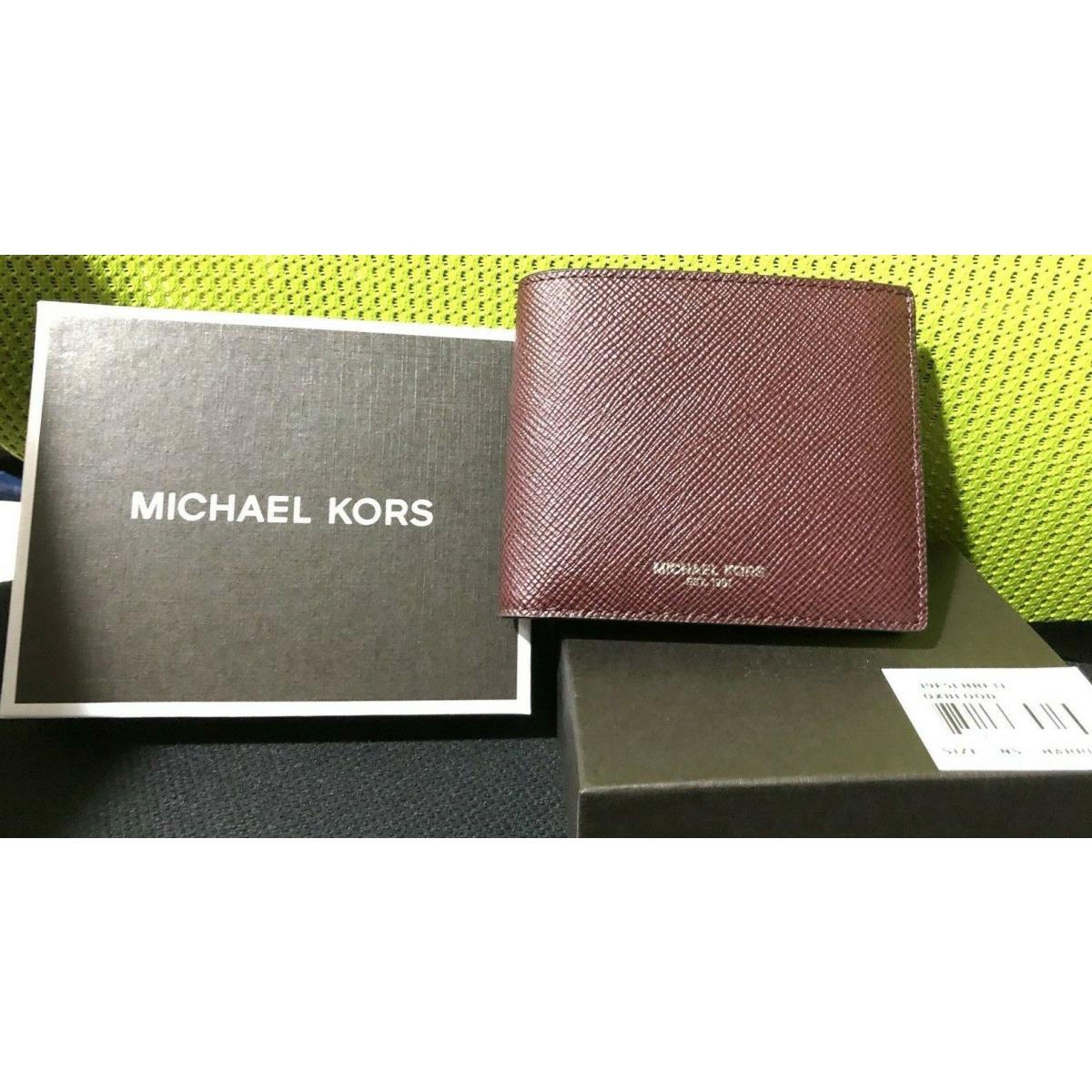 Michael kors cheap wallet oxblood