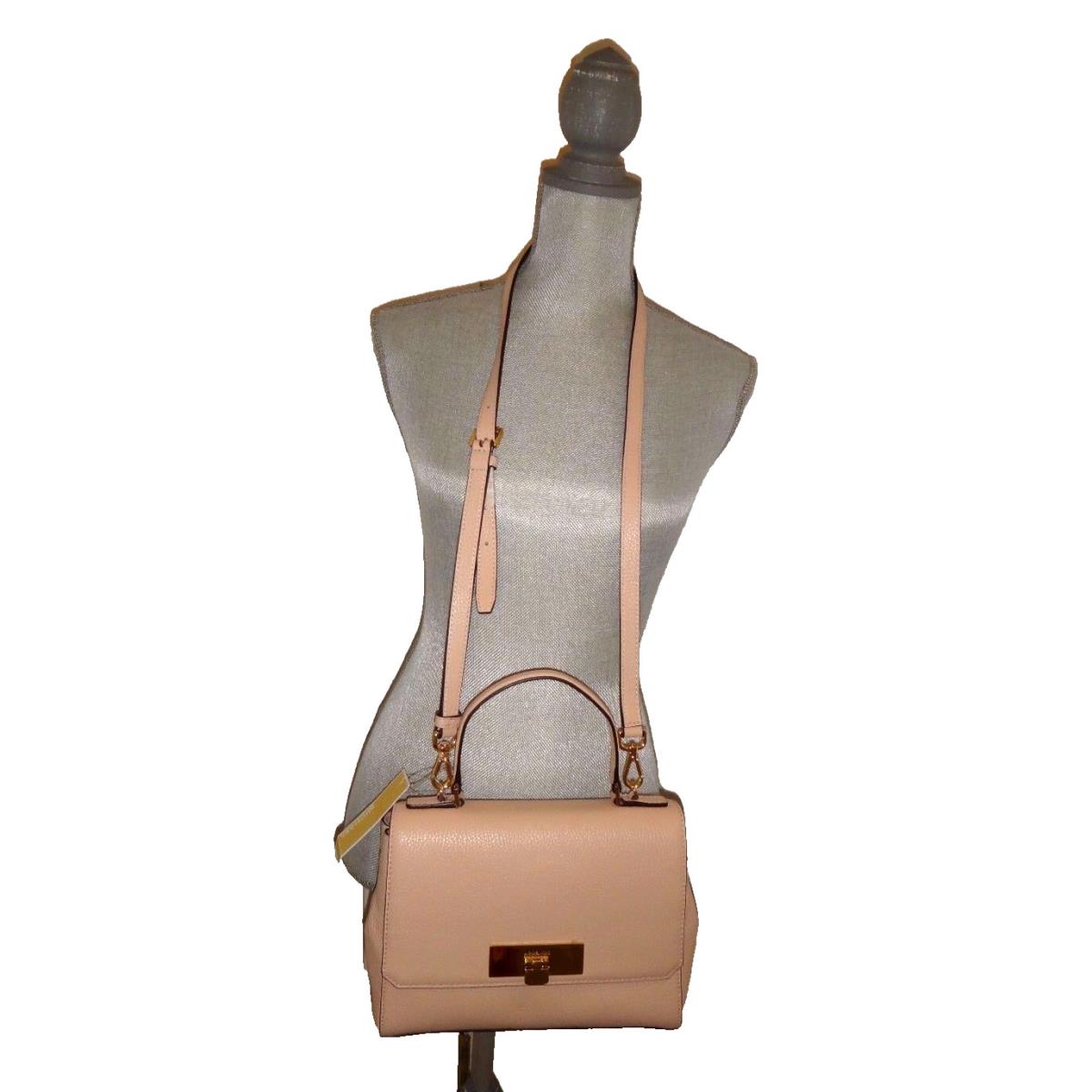 Michael Kors Women MK Callie Satchel Shoulder Bag Ballet Leather Gold 38H6XYAM1L