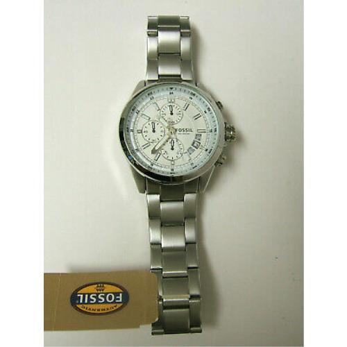 M Fossil Stainless Steel Silver Chronograph Watch 10 Atm CH2662