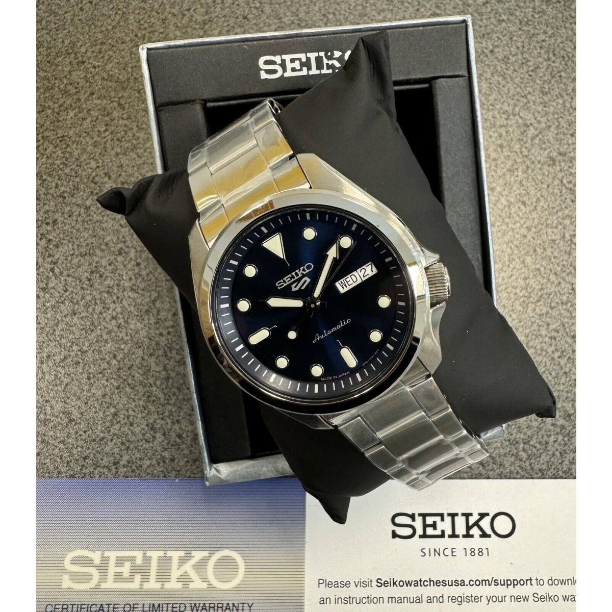 Seiko 5 Sports Men`s Automatic Day-date Blue SRPE53 Made In Japan