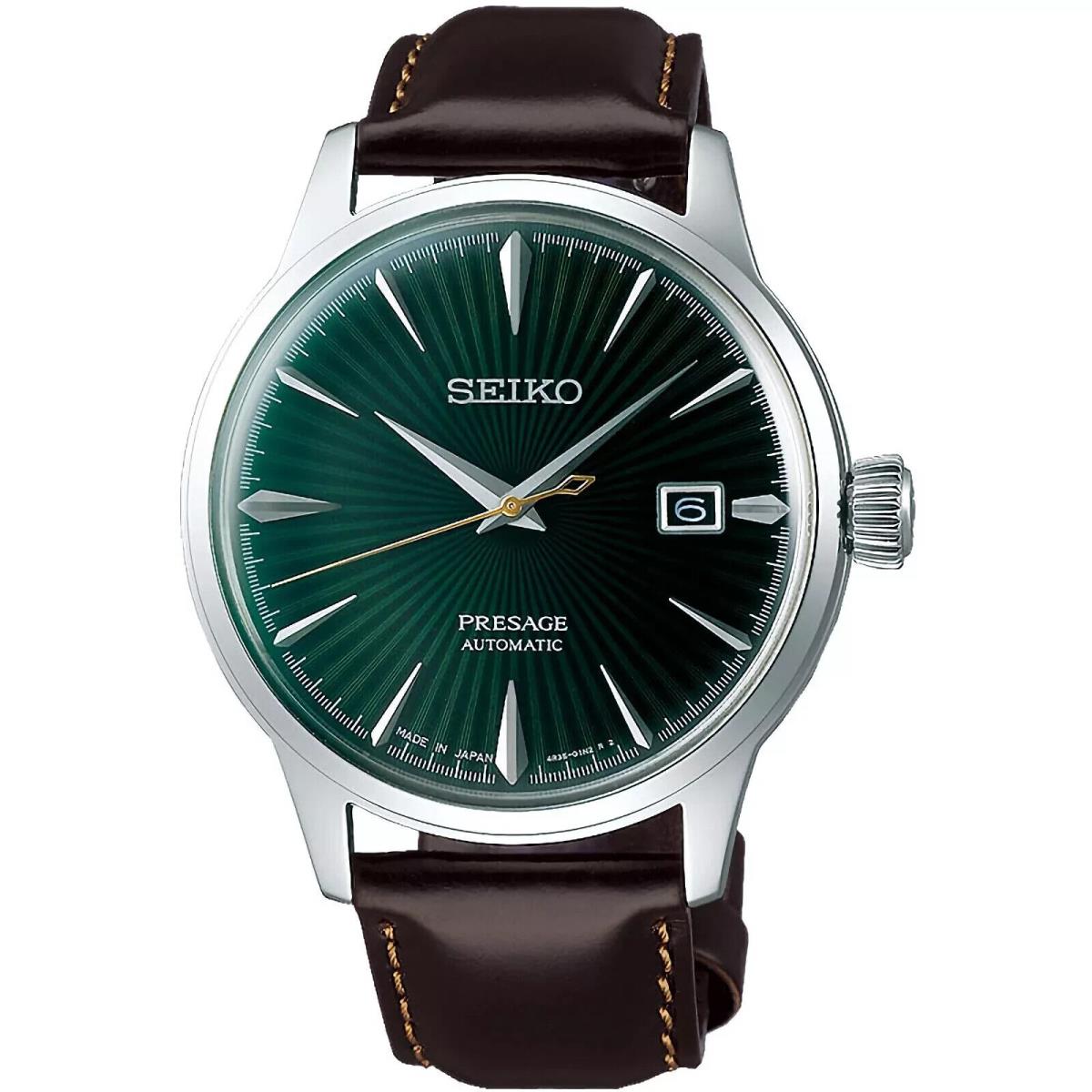 Seiko Presage SRPD37J1 Cocktail Automatic Green Dial Japan Made Watch Warranty