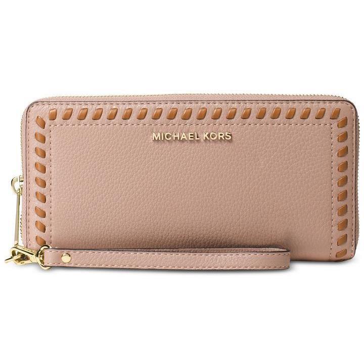 Michael Kors Wallet Lauryn Travel Continental Leather Wallet Zip Around