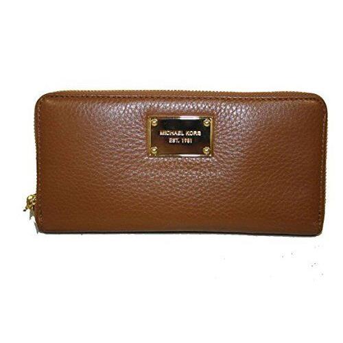 Michael Kors Item Luggage Brown Leather Zip-around Continental Wallet