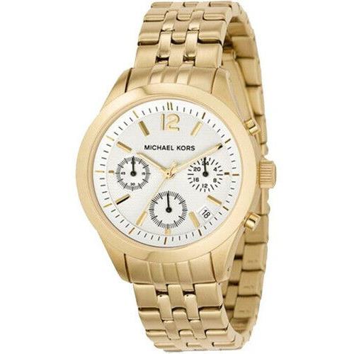 Michael Kors Pale Gold Tone Chronograph Classic Bracelet Watch MK5192