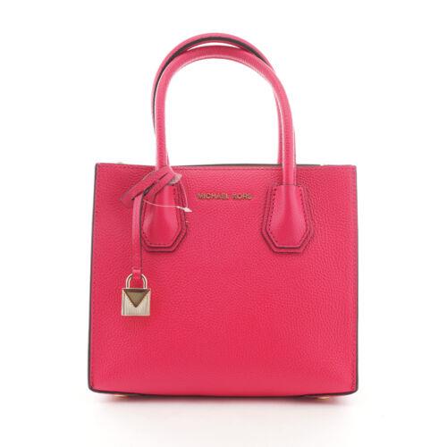 Michael Kors Studio Mercer Medium Leather Messenger Bag Ultra Pink - Pink Exterior