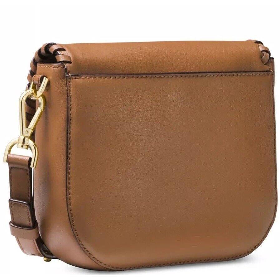 Michael Kors Half Dome Stitched Leather Crossbody Acorn Bag Whipstitching