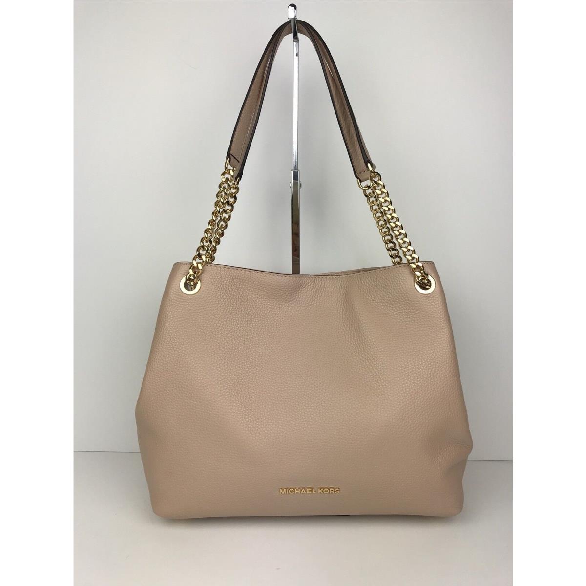 Michael Kors Jet Set Large Chain Shoulder Bag Tote Color- Oyster