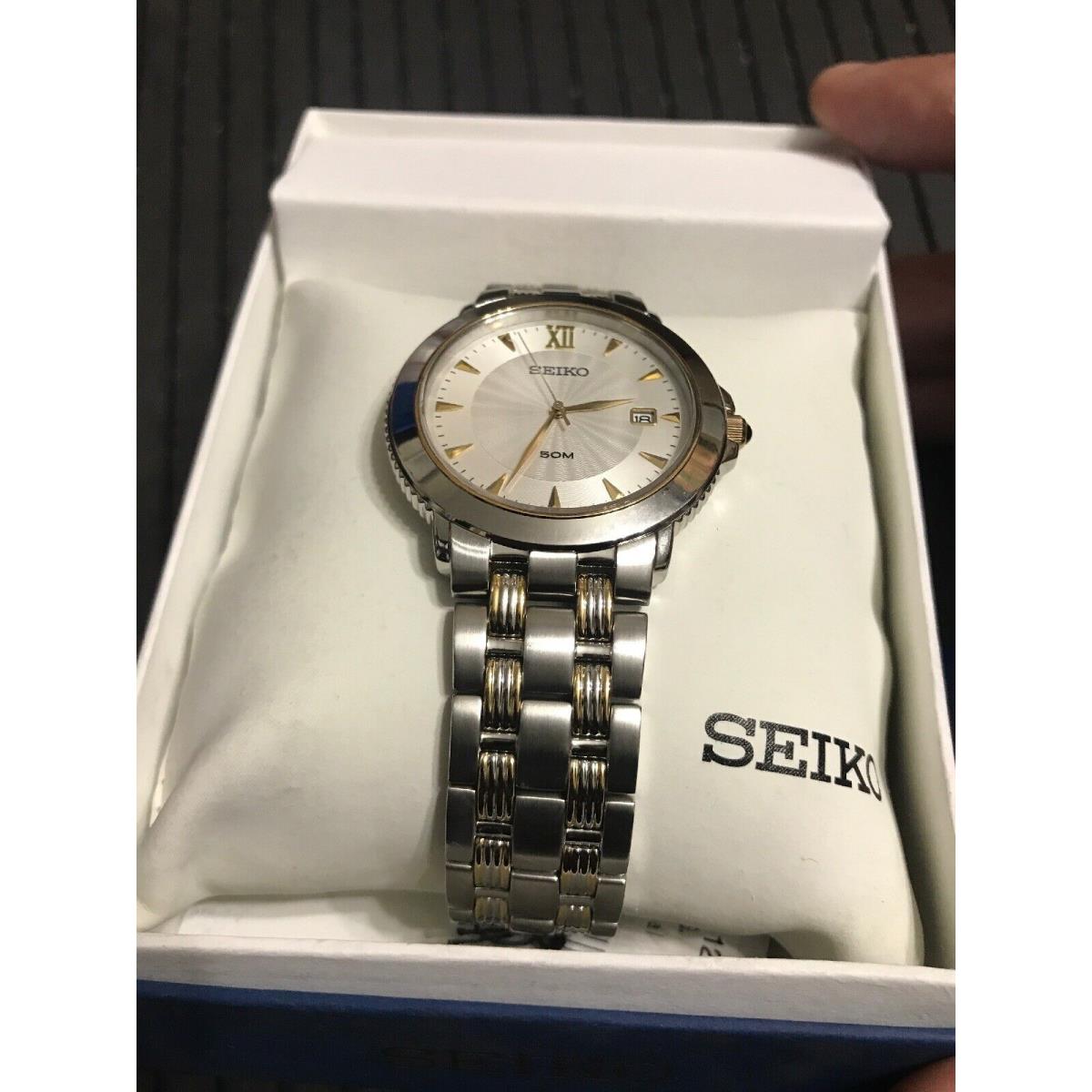 Seiko Mens Watch SGE512 Japan Movement Tags Box Stainless Steel Sapphire