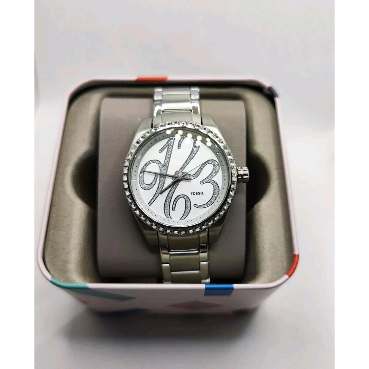 Fossil Three-hand Silver Stainless Steel Watch BQ1094