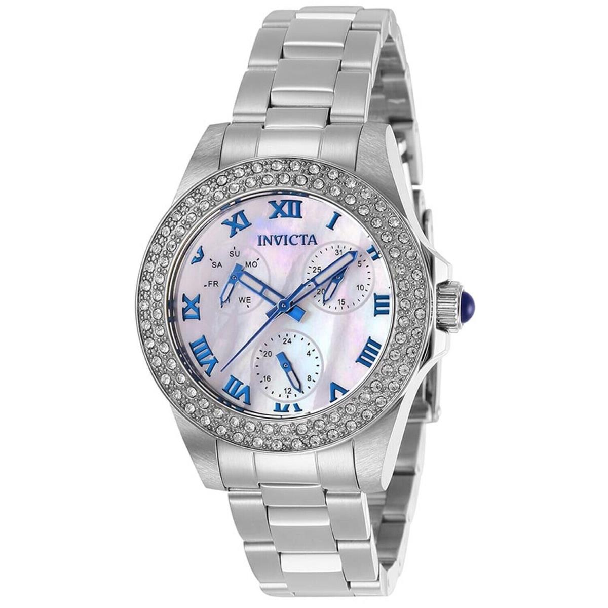 Invicta 28479 Angel Mother of Pearl Dial Stainless Steel Women`s Watch