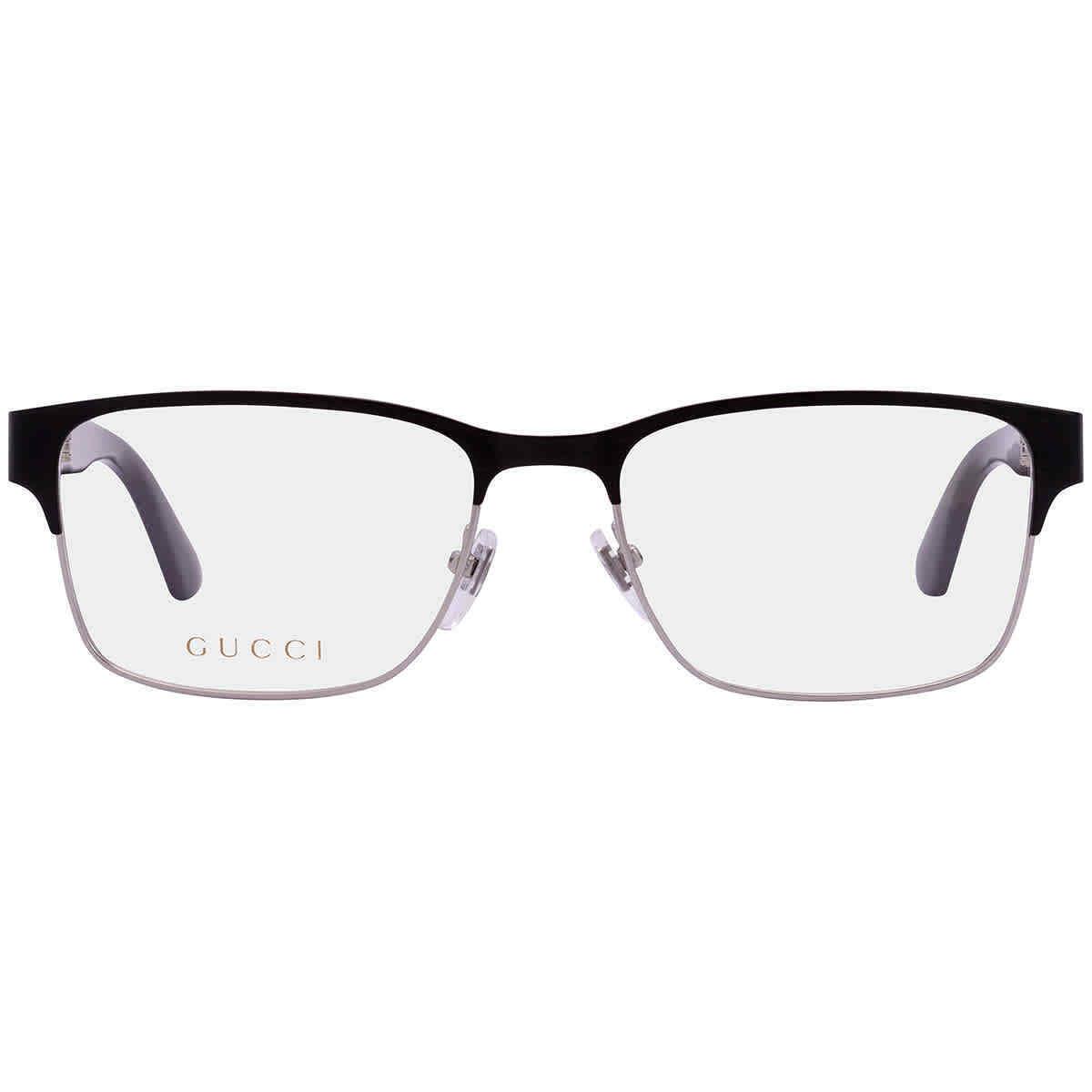 Gucci Demo Rectangular Men`s Eyeglasses GG0750O 001 56 GG0750O 001 56