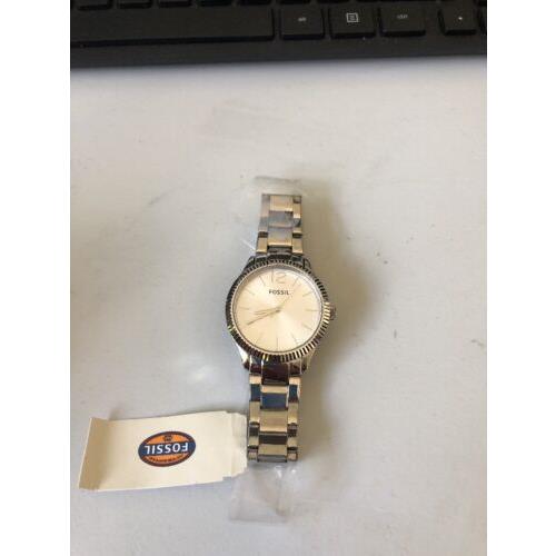 Fossil Ladies Silver Stainless Steel Watch BQ3072 Retails