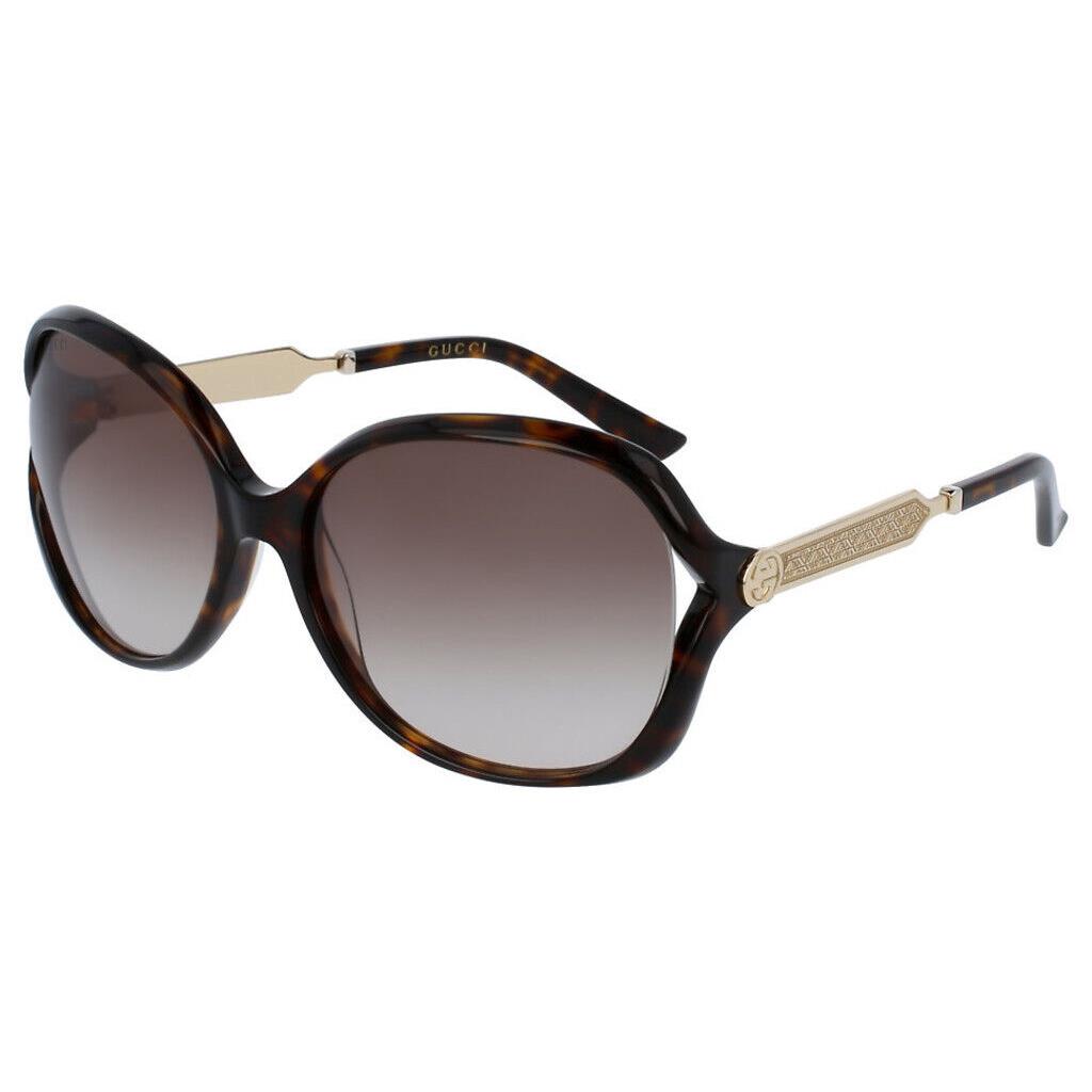 Gucci Havana Round Sunglasses