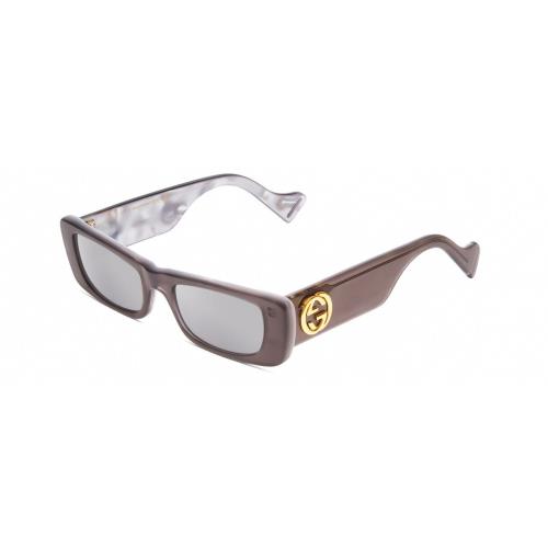 Gucci GG0516S Womens Sunglasses in Grey Marble White Mother of Pearl/silver 52mm