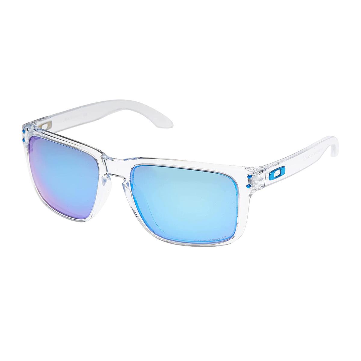 Oakley Holbrook XL Polarized Sunglasses Polishedclear Prizmsapphireiridium