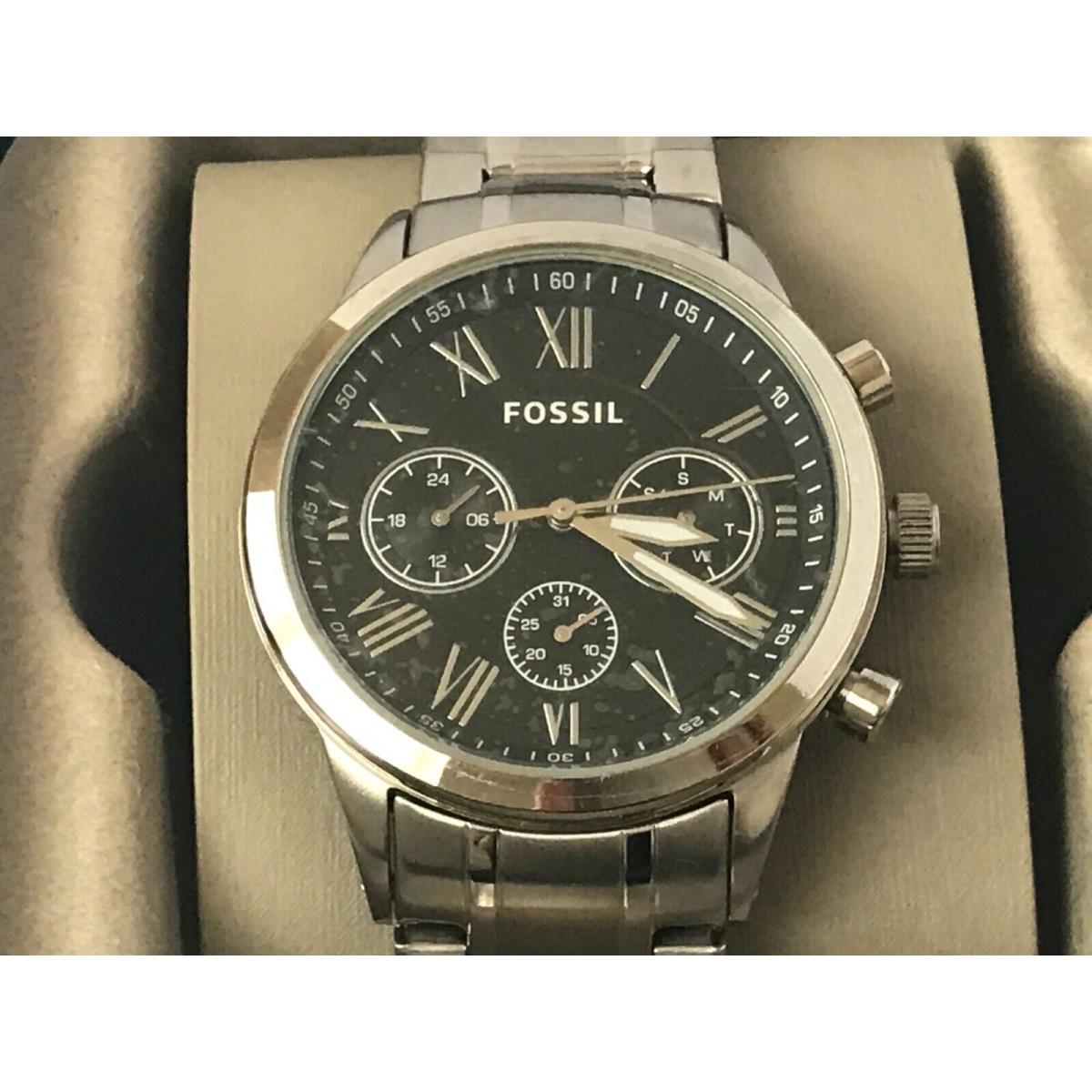 Fossil watch  - Silver Dial, Silver Band