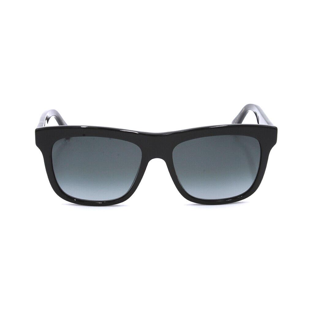 Gucci GG0158S 001 Women Black Square Sunglasses Gray Gradient Lenses Optyl Frame - 001, Frame: Black, Lens: Gray