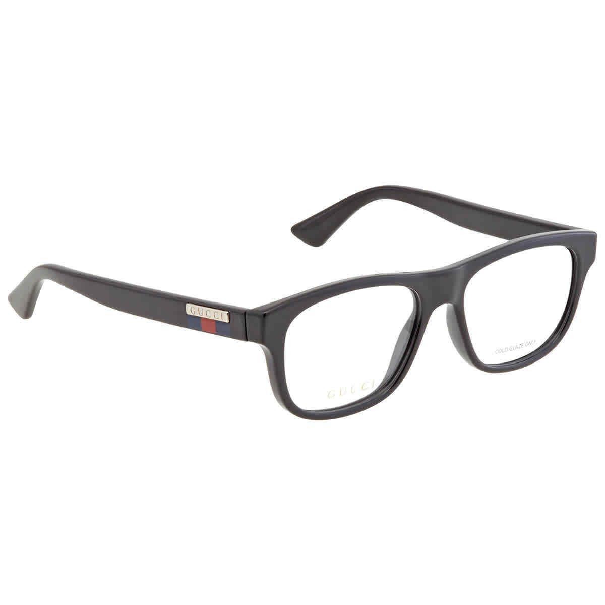 Gucci Demo Rectangular Men`s Eyeglasses GG0768O 001 54 GG0768O 001 54