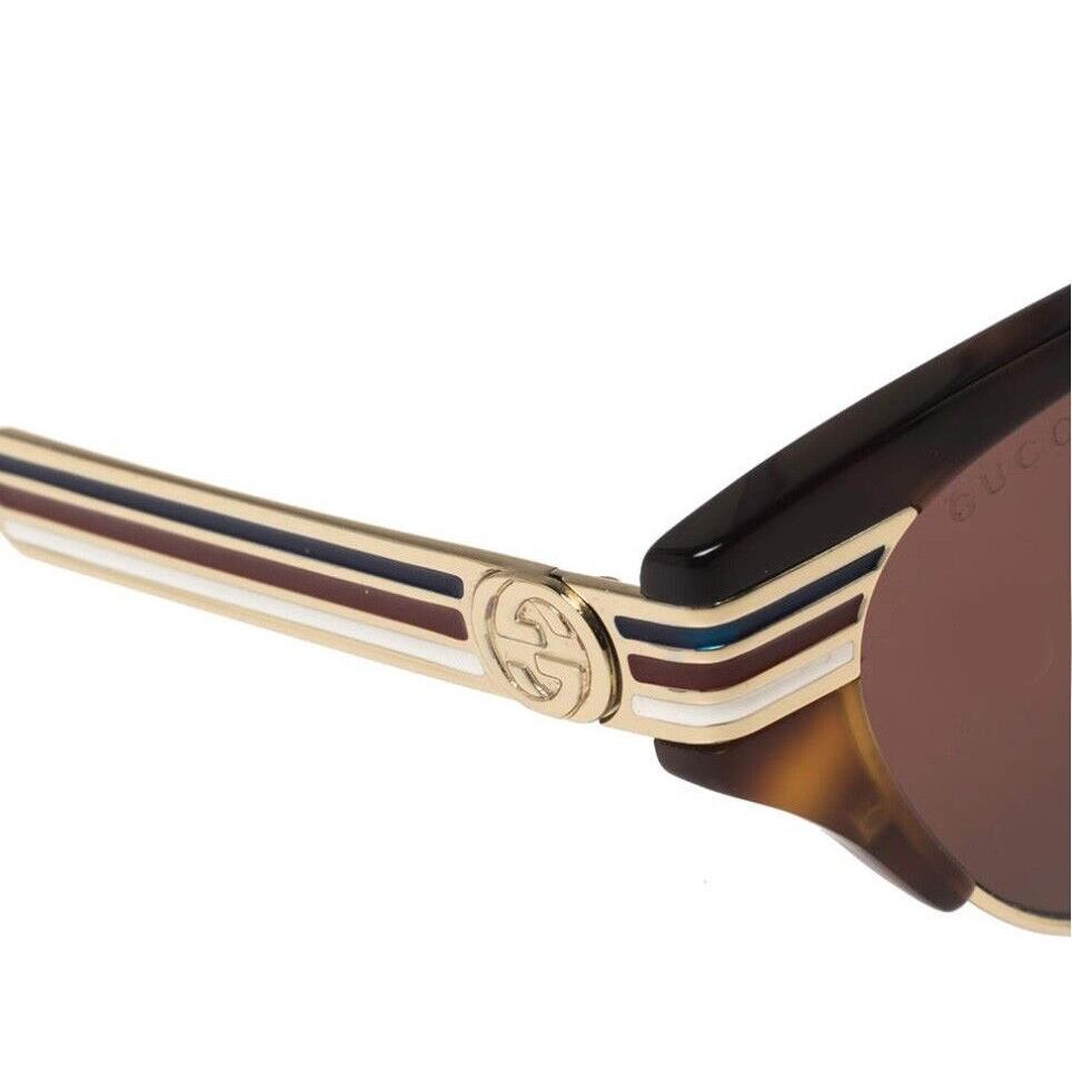 Gucci sunglasses Web - Gold Frame, Brown Lens