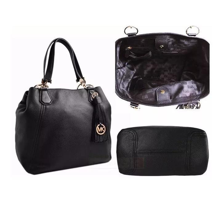 Michael Kors Frances LG Grab Leather Tote Shoulder Bag Handbag Purse 35F6GFET3L