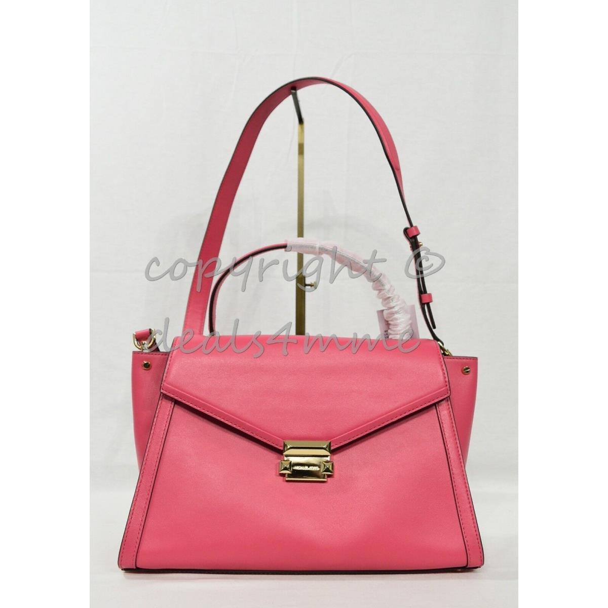 Michael Kors Whitney Large Leather Satchel/shoulder Bag. Rose Pink