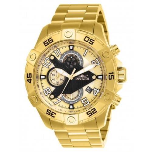 Invicta Men`s 26098 S1 Rally Gold Dial Analog Display Quartz Multifunction Watch