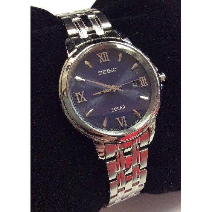 Seiko Core Series Women s Stainless Steel Blue Dial Solar Powered