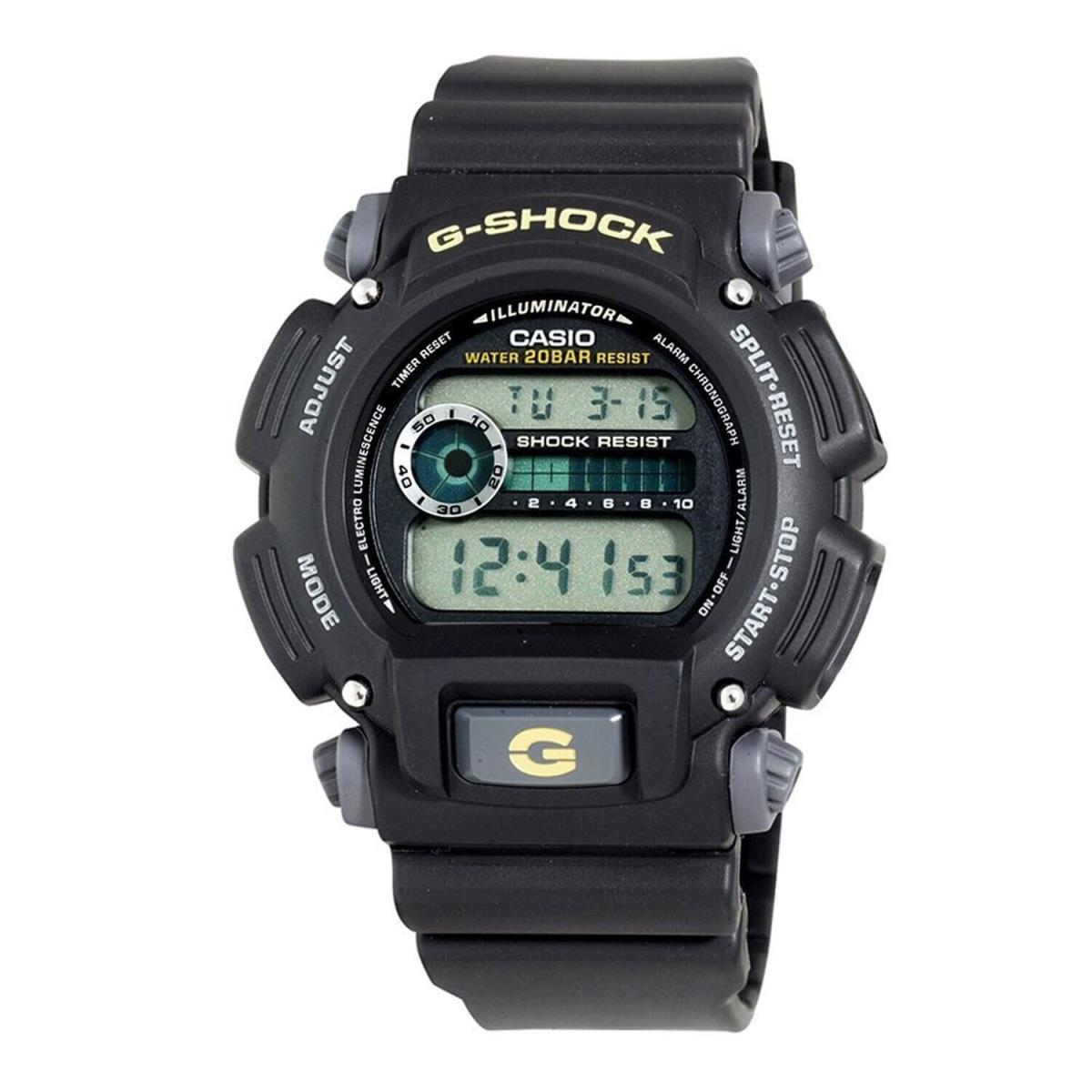 Casio DW9052-1BCG Mens Classic G-shock Black Resin Digital Chronograph ...