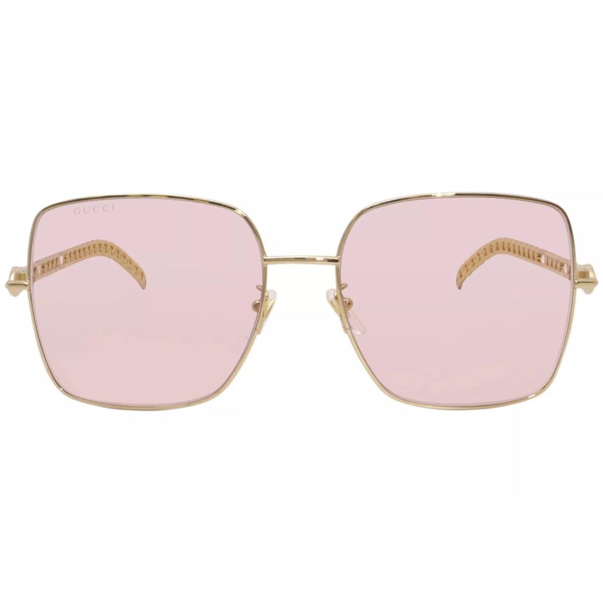 Gucci GG0724S-003-61 Sunglasses Size 61mm 135mm 18mm Gold Women