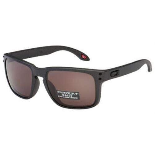 Oakley Holbrook Steel Polarized 55 mm Men`s Sunglasses OO9102 B5 55