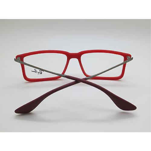 Ray-Ban eyeglasses  - Matte Red Frame, Clear Demo Lens 1