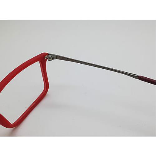 Ray-Ban eyeglasses  - Matte Red Frame, Clear Demo Lens 3