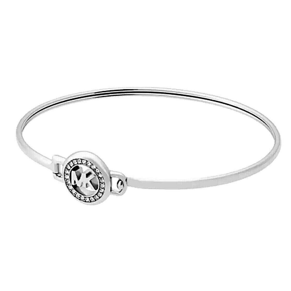 Michael Kors MKJX6520040 Exclusive Silver-tone Logo Bracelet