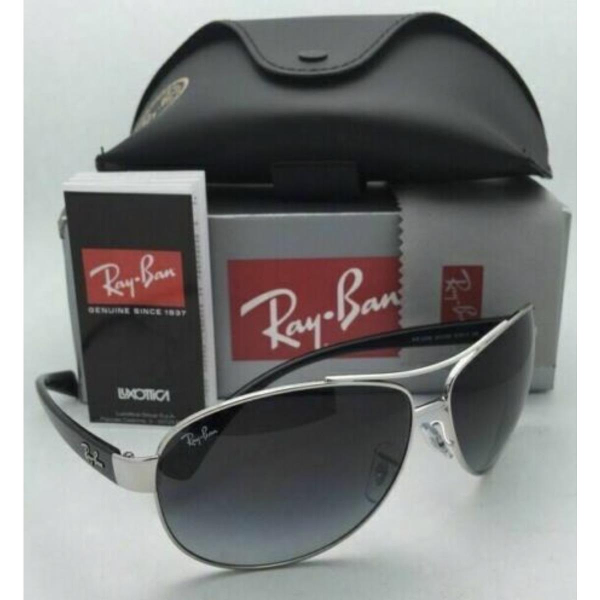 Ray-ban Sunglasses RB3386 003/8G 67-13 Silver Aviator Frame Grey Fade Lenses