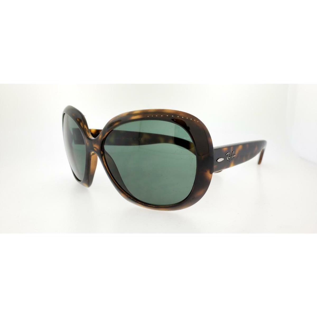 Rayban Sunglasses 4098 710/71 60MM Light Havana Frame with Green Lenses - Frame: Brown, Lens: Green